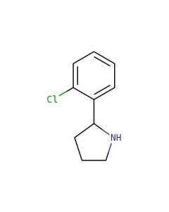 Astatech 2-(2-CHLOROPHENYL)PYRROLIDINE, 95.00% Purity, 0.25G